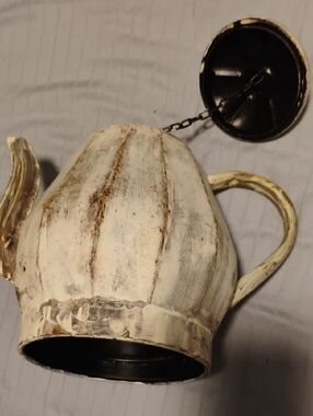 Rustic White Decorative Teapot Wall Planter